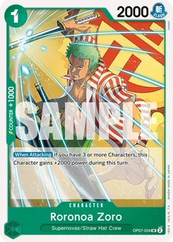 Roronoa Zoro OP07-034 500 Years In the Future