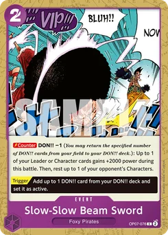 Slow-Slow Beam Sword OP07-076 500 Years In the Future