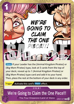 We're Going to Claim the One Piece!!! OP07-077 500 Years In the Future