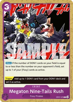 Megaton Nine-Tails Rush OP07-078 500 Years In the Future