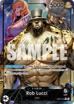 Rob Lucci OP07-079 P1 500 Years In the Future