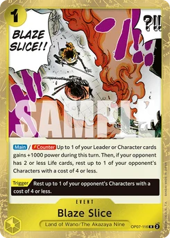 Blaze Slice OP07-116 500 Years In the Future