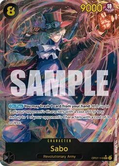 Sabo OP07-118 P1 500 Years In the Future