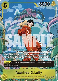 Monkey.D.Luffy OP07-109 P2 Two Legends