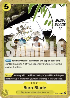Burn Blade OP08-117 Two Legends