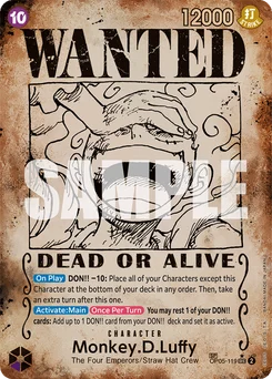 Monkey.D.Luffy OP05-119 P6 Emperors In the New World