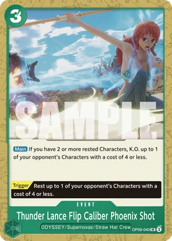 Thunder Lance Flip Caliber Phoenix Shot OP09-040 Emperors In the New World