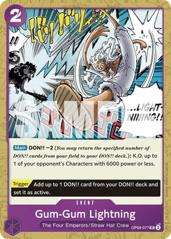 Gum-Gum Lightning OP09-077 Emperors In the New World