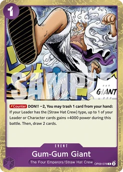 Gum-Gum Giant OP09-078 Emperors In the New World