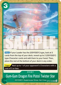 Gum-Gum Dragon Fire Pistol Twister Star OP10-039 Royal Blood