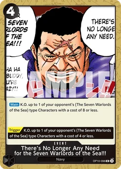 There’s No Longer Any Need for the Seven Warlords of the Sea!!! OP10-096 Royal Blood