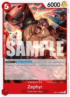 Zephyr OP11-006 A Fist of Divine Speed