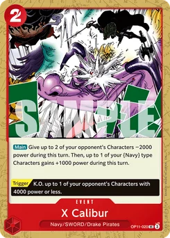 X Calibur OP11-020 A Fist of Divine Speed
