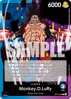 Monkey.D.Luffy OP11-040 A Fist of Divine Speed