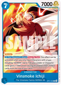 Vinsmoke Ichiji OP11-043 A Fist of Divine Speed