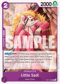 Little Sadi OP11-063 A Fist of Divine Speed