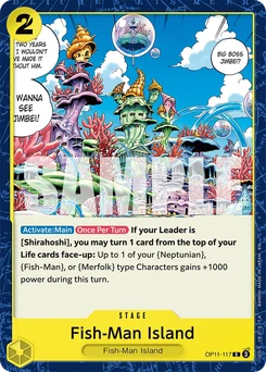 Fish-Man Island OP11-117 A Fist of Divine Speed