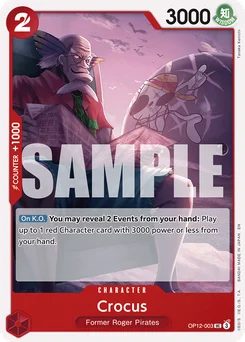 Crocus OP12-003 Legacy of the Master
