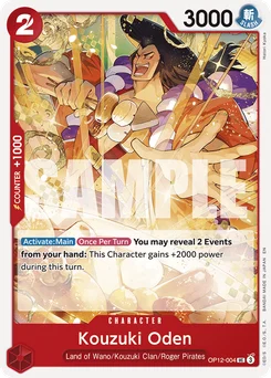 Kouzuki Oden OP12-004 Legacy of the Master
