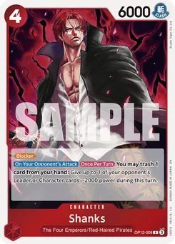 Shanks OP12-008 Legacy of the Master