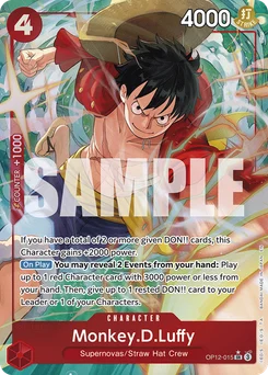 Monkey.D.Luffy OP12-015 P1 Legacy of the Master