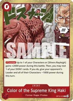 Color of the Supreme King Haki OP12-018 Legacy of the Master