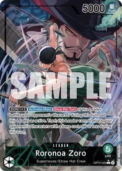 Roronoa Zoro OP12-020 P1 Legacy of the Master