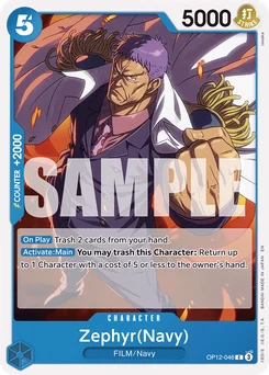 Zephyr(Navy) OP12-046 Legacy of the Master