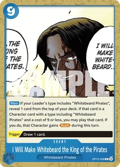 I Will Make Whitebeard the King of the Pirates OP12-058 Legacy of the Master