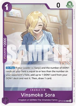 Vinsmoke Sora OP12-062 Legacy of the Master