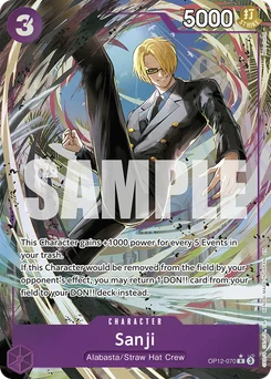 Sanji OP12-070 P1 Legacy of the Master