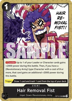 Hair Removal Fist OP12-098 Legacy of the Master