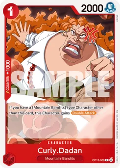 Curly.Dadan OP13-009 Carrying On His Will