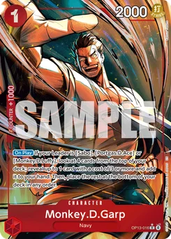 Monkey.D.Garp OP13-016 P1 Carrying On His Will