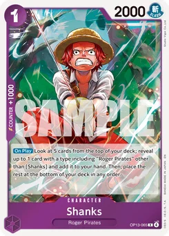 Shanks OP13-065 Carrying On His Will