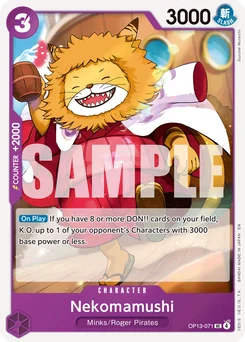 Nekomamushi OP13-071 Carrying On His Will