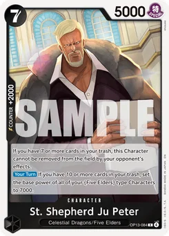St. Shepherd Ju Peter OP13-084 Carrying On His Will