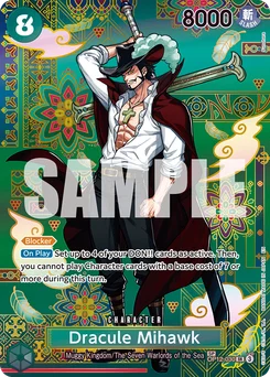Dracule Mihawk OP12-030 P2 The Azure Sea’S Seven