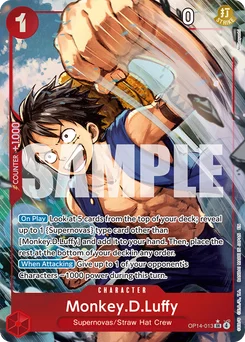 Monkey.D.Luffy OP14-013 P1 The Azure Sea’S Seven