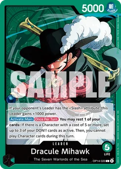 Dracule Mihawk OP14-020 The Azure Sea’S Seven