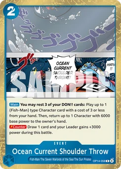 Ocean Current Shoulder Throw OP14-058 The Azure Sea’S Seven