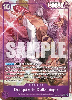 Donquixote Doflamingo OP14-069 P1 The Azure Sea’S Seven
