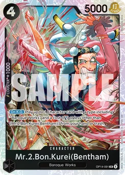 Mr.2.Bon.Kurei(Bentham) OP14-091 The Azure Sea’S Seven