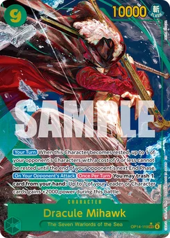 Dracule Mihawk OP14-119 P1 The Azure Sea’S Seven