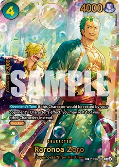 Roronoa Zoro PRB02-006 P2 The Azure Sea’S Seven