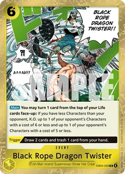 Black Rope Dragon Twister EB04-059 Adventure On Kami’S Island