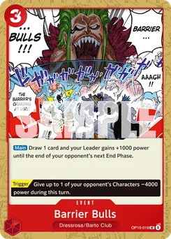 Barrier Bulls OP15-019 Adventure On Kami’S Island