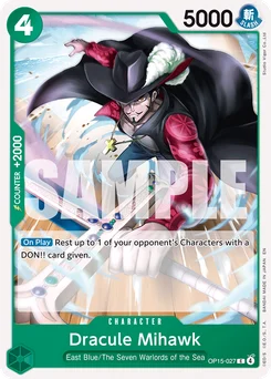 Dracule Mihawk OP15-027 Adventure On Kami’S Island