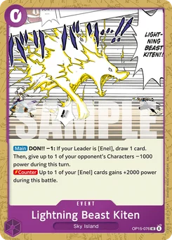 Lightning Beast Kiten OP15-076 Adventure On Kami’S Island