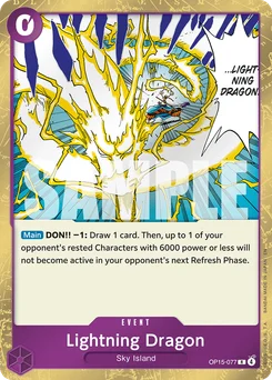 Lightning Dragon OP15-077 Adventure On Kami’S Island